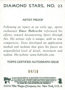 2010 Topps National Chicle - Artist's Proof Signatures #23 Shane Victorino / Dave Hobrecht Back