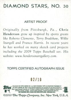2010 Topps National Chicle - Artist's Proof Signatures #30 Michael Cuddyer / Chris Henderson Back