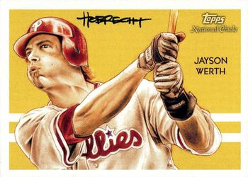 2010 Topps National Chicle - Artist's Proof Signatures #31 Jayson Werth / Dave Hobrecht Front