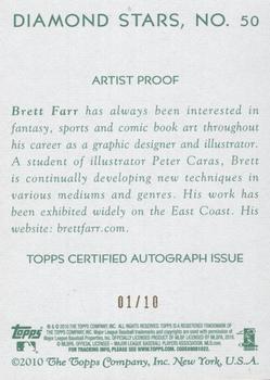 2010 Topps National Chicle - Artist's Proof Signatures #50 David Ortiz / Brett Farr Back