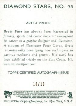 2010 Topps National Chicle - Artist's Proof Signatures #95 Ryan Braun / Brett Farr Back