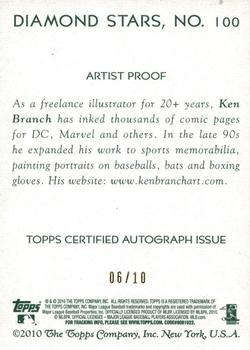 2010 Topps National Chicle - Artist's Proof Signatures #100 Adam Dunn / Ken Branch Back