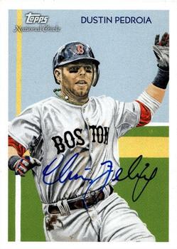 2010 Topps National Chicle - Artist's Proof Signatures #112 Dustin Pedroia / Chris Felix Front