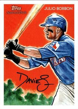 2010 Topps National Chicle - Artist's Proof Signatures #136 Julio Borbon / Jason Davies Front