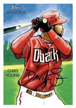 2010 Topps National Chicle - Artist's Proof Signatures #148 Chris Young / Jason Davies Front