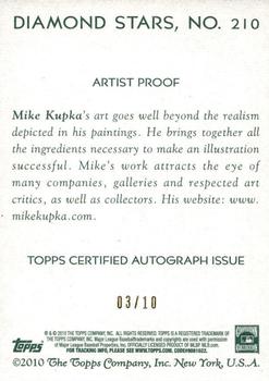 2010 Topps National Chicle - Artist's Proof Signatures #210 Robin Yount / Mike Kupka Back
