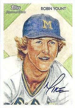 2010 Topps National Chicle - Artist's Proof Signatures #210 Robin Yount / Mike Kupka Front