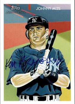 2010 Topps National Chicle - Artist's Proof Signatures #289 Johnny Mize Front