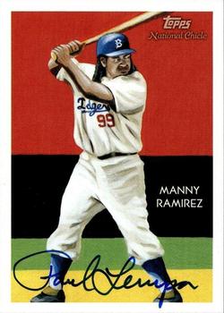 2010 Topps National Chicle - Artist's Proof Signatures #307 Manny Ramirez Front