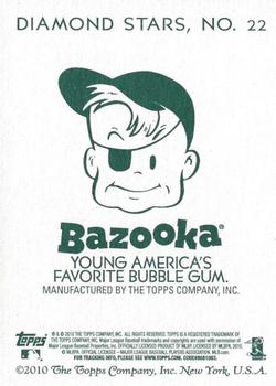 2010 Topps National Chicle - Bazooka Back #22 Tim Wakefield Back
