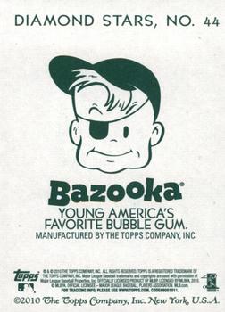 2010 Topps National Chicle - Bazooka Back #44 Jason Bay Back