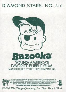 2010 Topps National Chicle - Bazooka Back #310 Joe Mauer Back