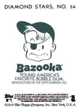 2010 Topps National Chicle - Bazooka Back #54 Yunel Escobar Back