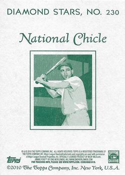 2010 Topps National Chicle - National Chicle Back #230 Jimmie Foxx Back