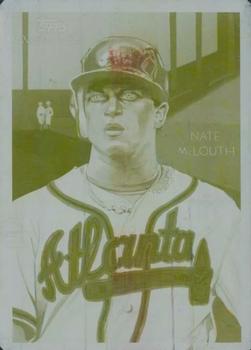 2010 Topps National Chicle - Printing Plates Yellow #183 Nate McLouth Front