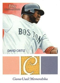 2010 Topps National Chicle - Relics Bazooka Back #NCR-DO David Ortiz Front