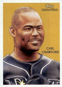 2010 Topps National Chicle - Umbrella Black Back #55 Carl Crawford Front