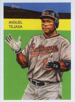 2010 Topps National Chicle - Umbrella Black Back #90 Miguel Tejada Front
