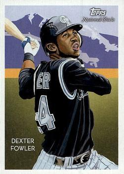 2010 Topps National Chicle - Umbrella Black Back #175 Dexter Fowler Front