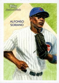 2010 Topps National Chicle - Umbrella Black Back #186 Alfonso Soriano Front