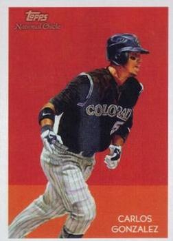 2010 Topps National Chicle - Umbrella Black Back #204 Carlos Gonzalez Front