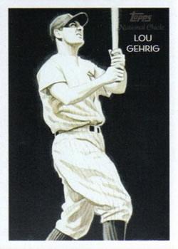 2010 Topps National Chicle - Umbrella Black Back #229 Lou Gehrig Front