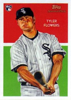 2010 Topps National Chicle - Umbrella Black Back #256 Tyler Flowers Front