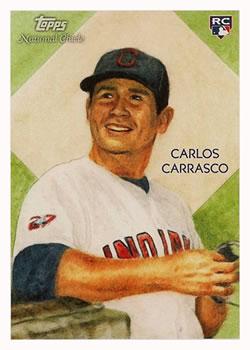 2010 Topps National Chicle - Umbrella Black Back #266 Carlos Carrasco Front