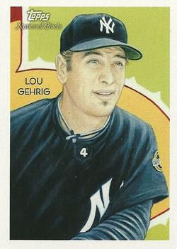 2010 Topps National Chicle - Umbrella Black Back #279 Lou Gehrig Front