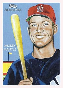 2010 Topps National Chicle - Umbrella Black Back #293 Mickey Mantle Front