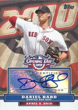 2010 Topps Opening Day - Autographs #ODA-DB Daniel Bard Front