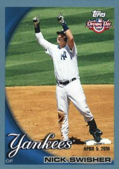 2010 Topps Opening Day - Blue #34 Nick Swisher Front