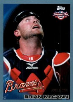 2010 Topps Opening Day - Blue #129 Brian McCann Front