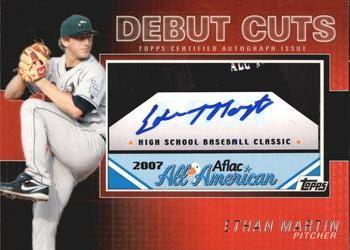 2010 Topps Pro Debut - AFLAC Debut Cut Autographs #DC-EM Ethan Martin Front