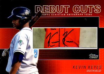 2010 Topps Pro Debut - AFLAC Debut Cut Autographs #DC-KK Kevin Keyes Front