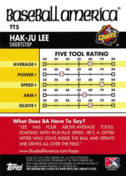 2010 Topps Pro Debut - Baseball America's Tools of the Trade #TT5 Hak-Ju Lee Back