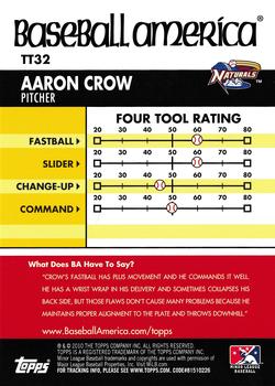 2010 Topps Pro Debut - Baseball America's Tools of the Trade #TT32 Aaron Crow Back