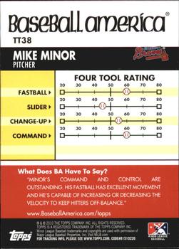 2010 Topps Pro Debut - Baseball America's Tools of the Trade #TT38 Mike Minor Back