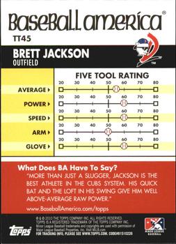 2010 Topps Pro Debut - Baseball America's Tools of the Trade #TT45 Brett Jackson Back