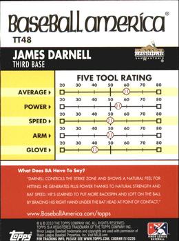2010 Topps Pro Debut - Baseball America's Tools of the Trade #TT48 James Darnell Back