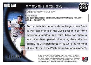 2010 Topps Pro Debut - Blue #395 Steven Souza Back