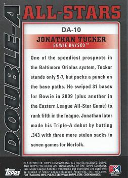 2010 Topps Pro Debut - Double-A All-Stars #DA-10 Jonathan Tucker Back