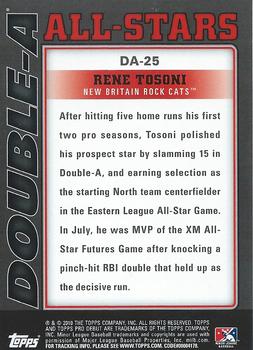 2010 Topps Pro Debut - Double-A All-Stars #DA-25 Rene Tosoni Back