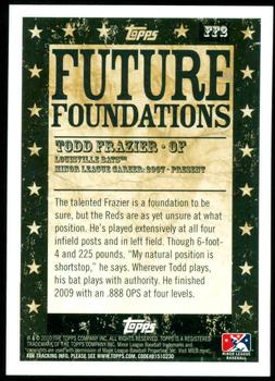 2010 Topps Pro Debut - Future Foundations #FF2 Todd Frazier Back