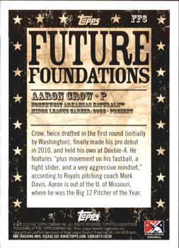 2010 Topps Pro Debut - Future Foundations #FF6 Aaron Crow Back