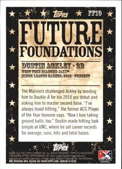 2010 Topps Pro Debut - Future Foundations #FF10 Dustin Ackley Back