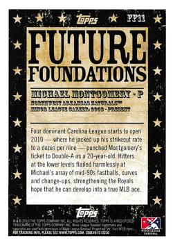 2010 Topps Pro Debut - Future Foundations #FF11 Mike Montgomery Back
