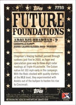 2010 Topps Pro Debut - Future Foundations #FF20 Aroldis Chapman Back