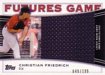 2010 Topps Pro Debut - Futures Game Relic #FGR-CF Christian Friedrich Front