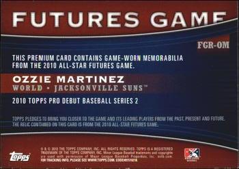 2010 Topps Pro Debut - Futures Game Relic #FGR-OM Ozzie Martinez Back